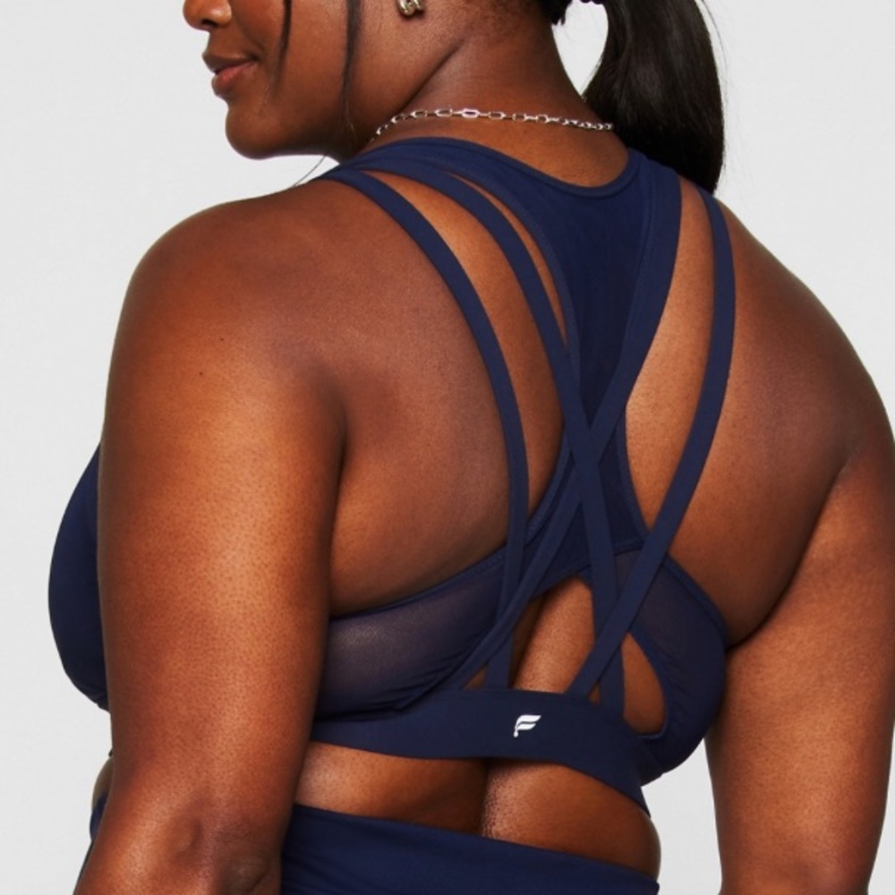Nwt Fabletics Principal High Impact Spirts Bra Deep Navy Xl L14